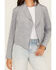 Image #3 - Shyanne Women's Faux Suede Fringe Jacket, Slate, hi-res