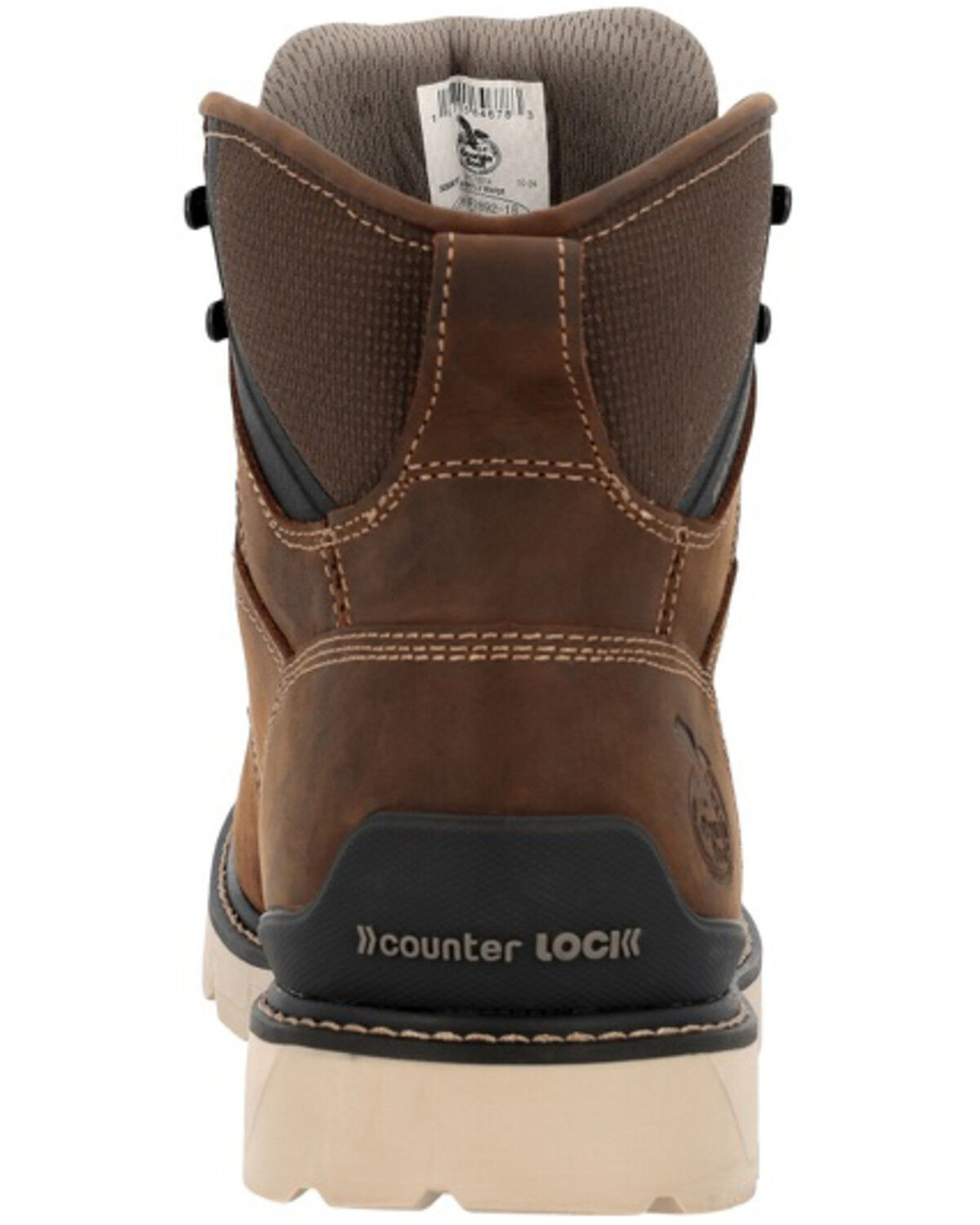 Image #5 - Georgia Men's 6" Carbon Flex Wedge Waterproof Work Boots - Carbon Toe, Brown, hi-res