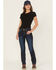 Image #1 - Ariat Women's Rebar Perfect Rise Work Flex Riviter Slim Leg Work Jeans, Blue, hi-res