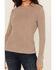 Image #3 - White Crow Women's Solid Long Sleeve Waffle Knit Shirt, Brown, hi-res