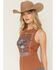 Image #4 - Idyllwind Women's Buckle Up Cowboy Tank, Caramel, hi-res