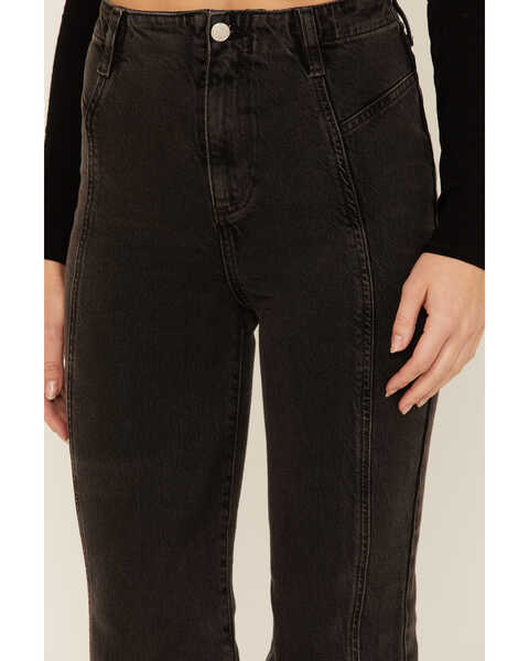 Image #3 - Free People Women's Florence Flare Jeans, Black, hi-res