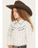 Image #2 - Ely Walker Girls' Wallpaper Floral Long Sleeve Pearl Snap Western Shirt, Off White, hi-res
