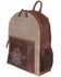 Image #2 - Scully Canvas and Leather Studded and Floral Embroidered Backpack , Tan, hi-res