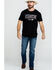 Image #6 - Cinch Men's Logo Flag Graphic T-Shirt, Black, hi-res
