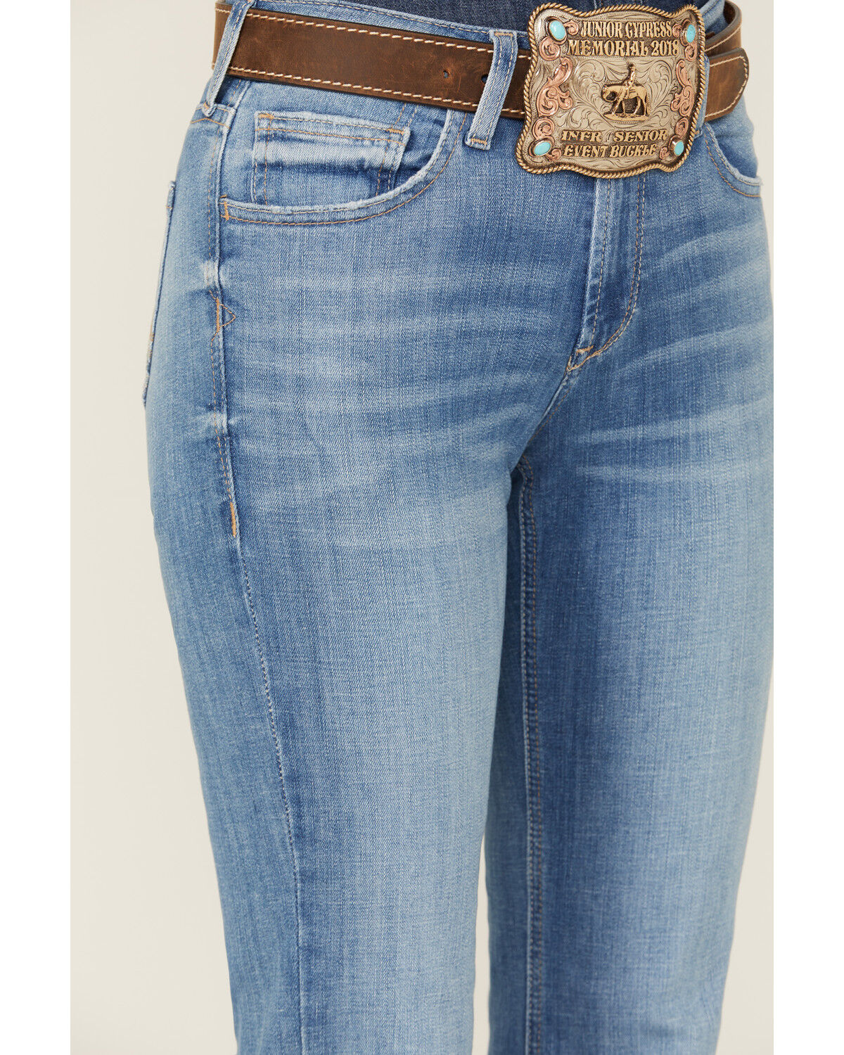 Image #2 - Ariat Women's Medium Wash Alice Slim Trouser Denim Jeans, Medium Wash, hi-res