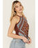Image #2 - Shyanne Women's Bandana Print Halter Tank, Mahogany, hi-res