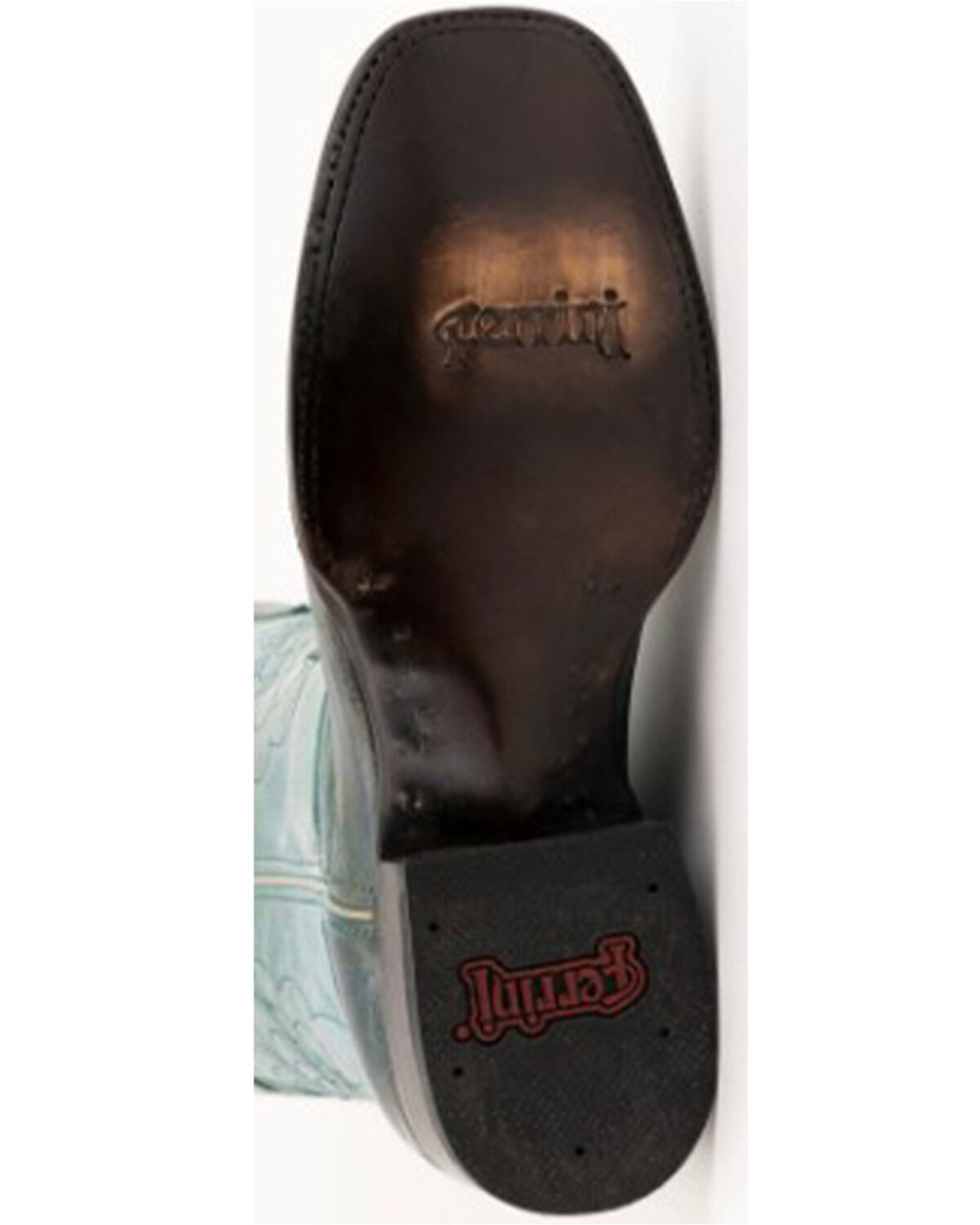 Image #6 - Ferrini Women's Glacier Butterfly Heart Shaft Western Boots - Square Toe, , hi-res