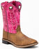 Image #1 - Shyanne Little Girls' Top Western Boots - Square Toe, Brown/pink, hi-res