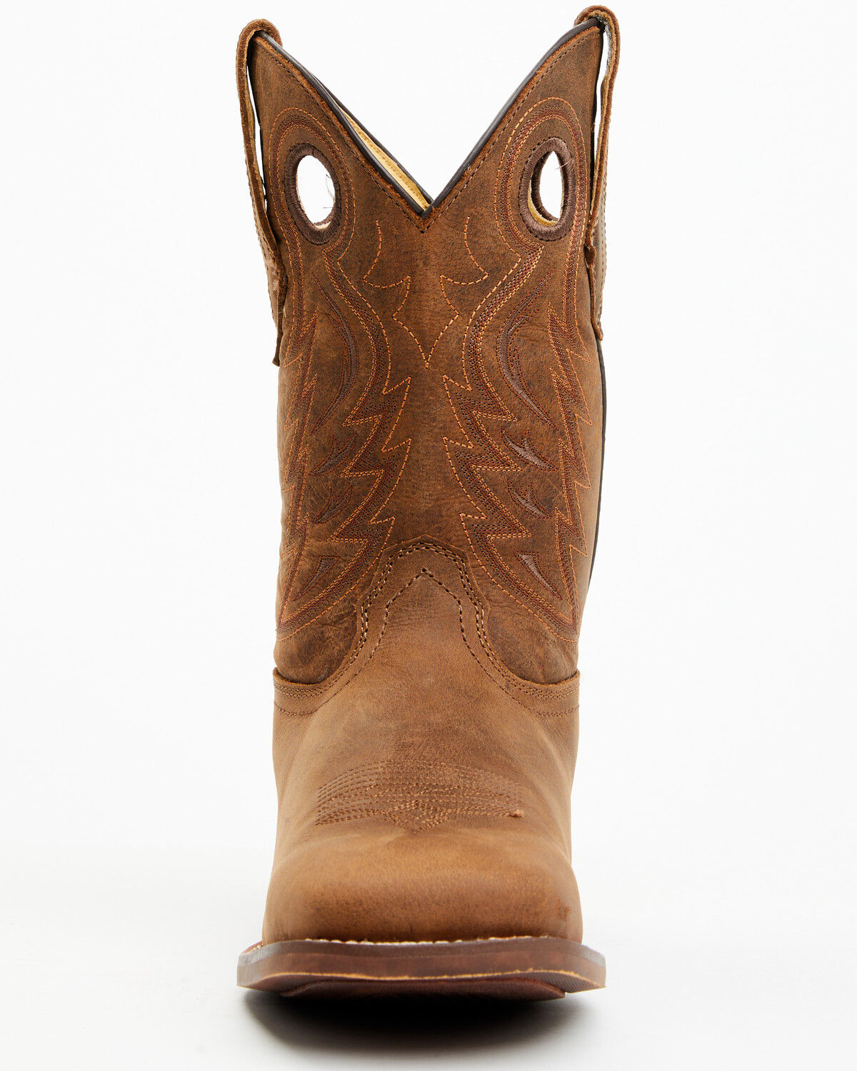 Image #4 - RANK 45® Men's Warrior Performance Western Boots - Broad Square Toe, Coffee, hi-res