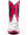 Image #4 - Idyllwind Women's Metallic Star Inlay Roadie Western Booties - Round Toe, Pink, hi-res