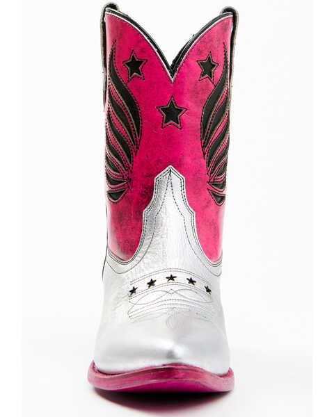Image #4 - Idyllwind Women's Metallic Star Inlay Roadie Western Booties - Pointed Toe, Pink, hi-res