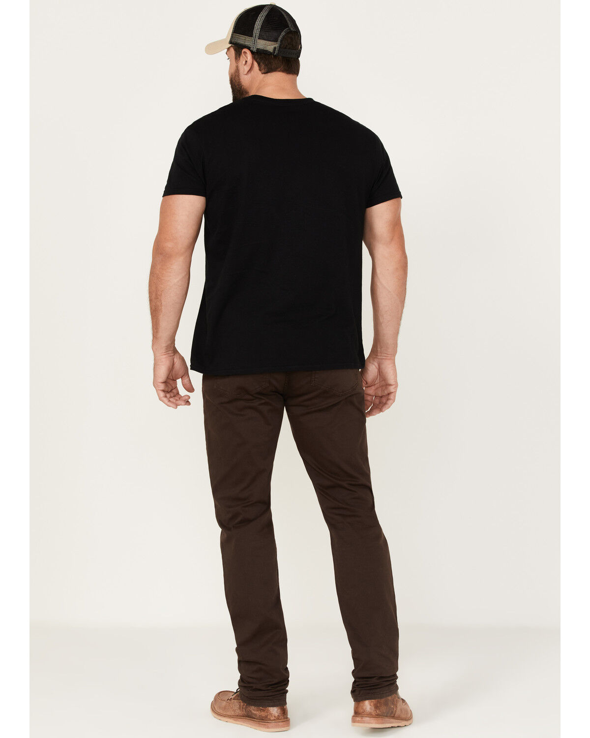 Image #3 - Brothers and Sons Men's Java Wash Stretch Slim Straight Jeans, Brown, hi-res