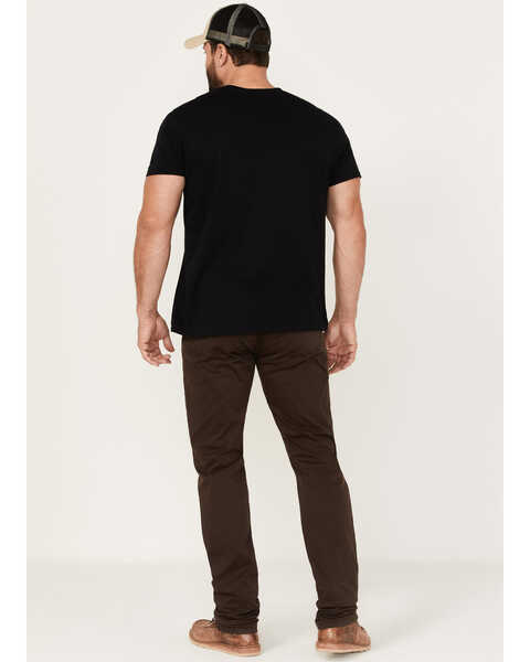 Image #3 - Brothers and Sons Men's Java Wash Stretch Slim Straight Jeans , Brown, hi-res