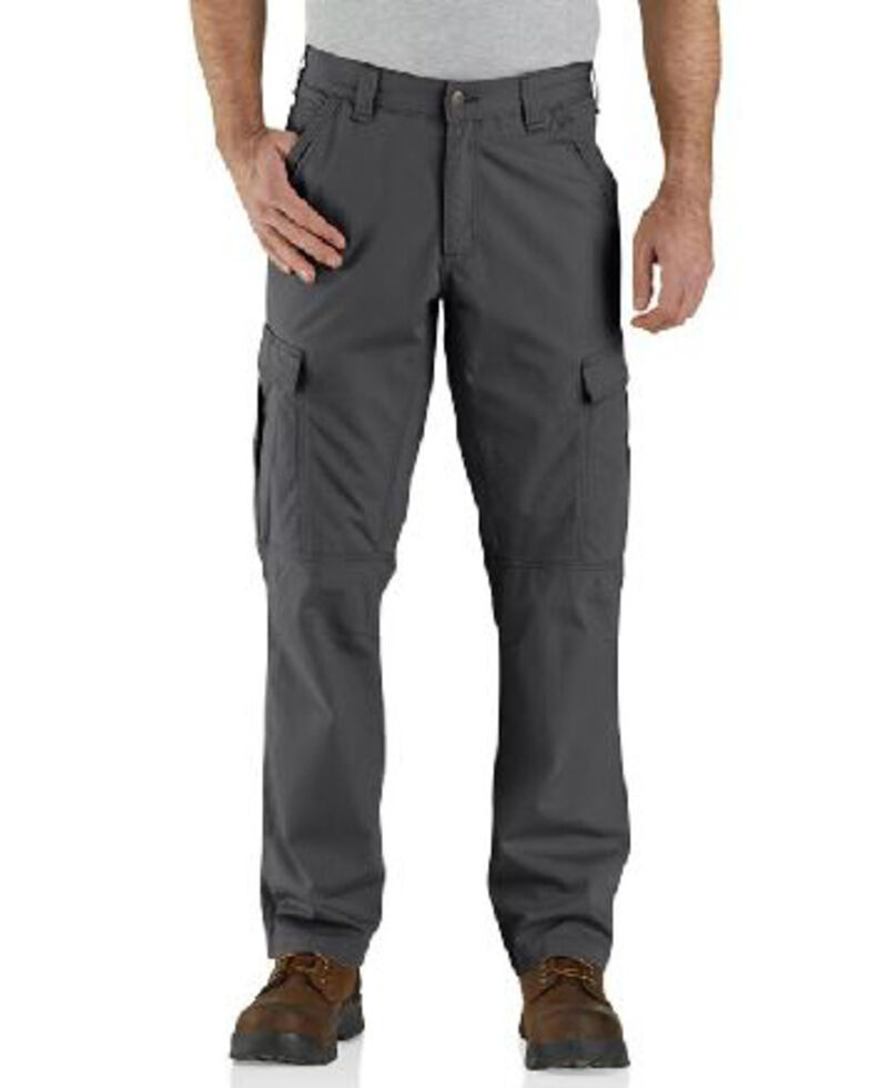Carhartt Men's Dark Khaki M-Force Broxton Cargo Work Pants , Grey, hi-res