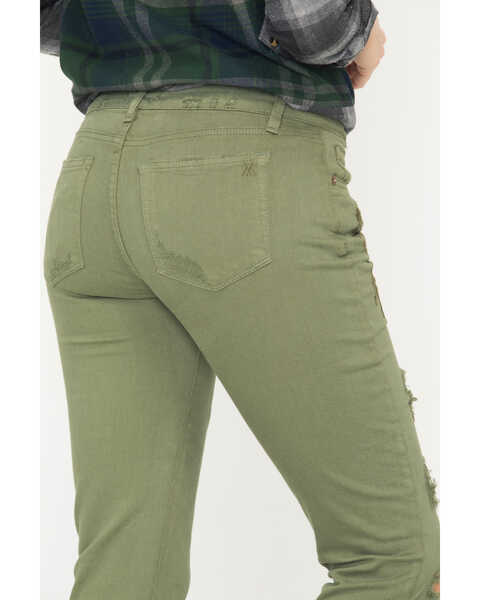MM Vintage Women's Cassie Easy Straight Jeans, Green, hi-res