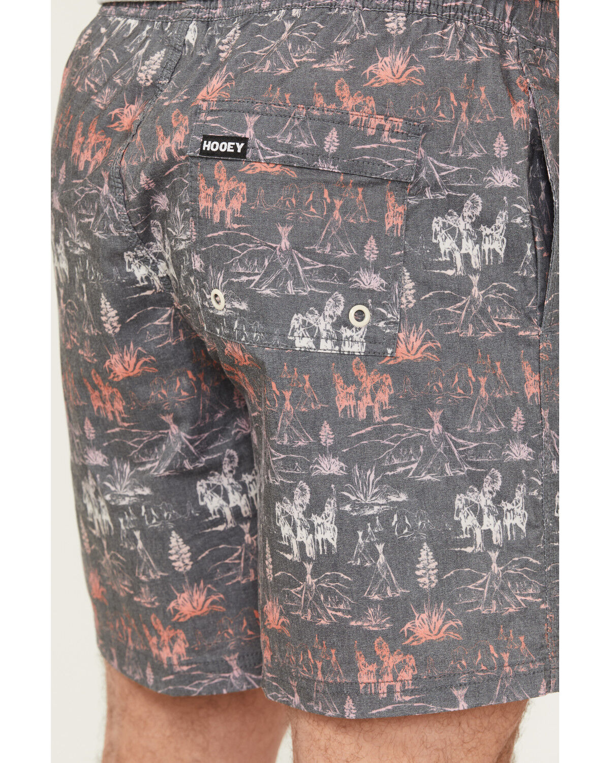 Image #4 - Hooey Men's Big Wake Comanche Printed Board Shorts, Multi, hi-res