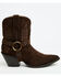 Image #2 - Idyllwind Women's Dust Rider Suede Western Booties - Snip Toe, Chocolate, hi-res