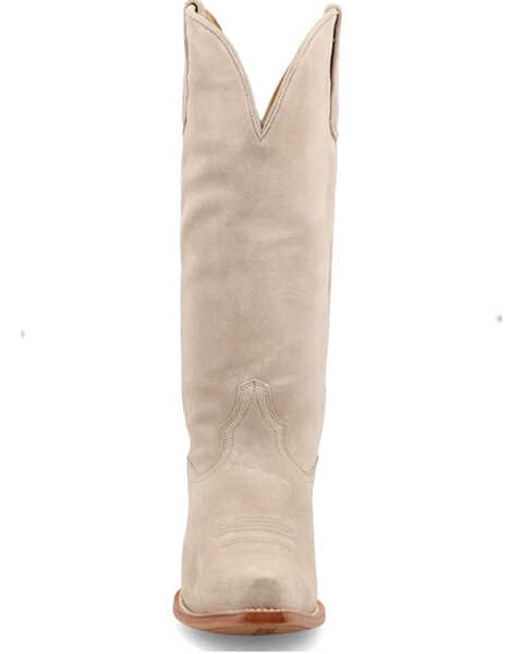 Image #4 - Back Star Women's Addison Suede Tall Western Boots - Snip Toe, Taupe, hi-res