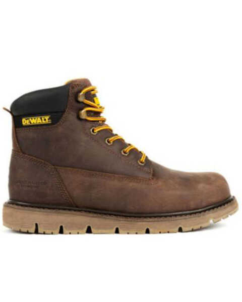 DeWalt Men's Flex Lace-Up Work Boots - Steel Toe, Brown, hi-res