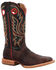 Image #1 - Durango Men's PRCA Collection Shrunken Bullhide Western Boots - Broad Square Toe, Multi, hi-res
