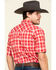 Wrangler 20X Men's Advanced Comfort Red Plaid Short Sleeve Western Shirt , Red, hi-res