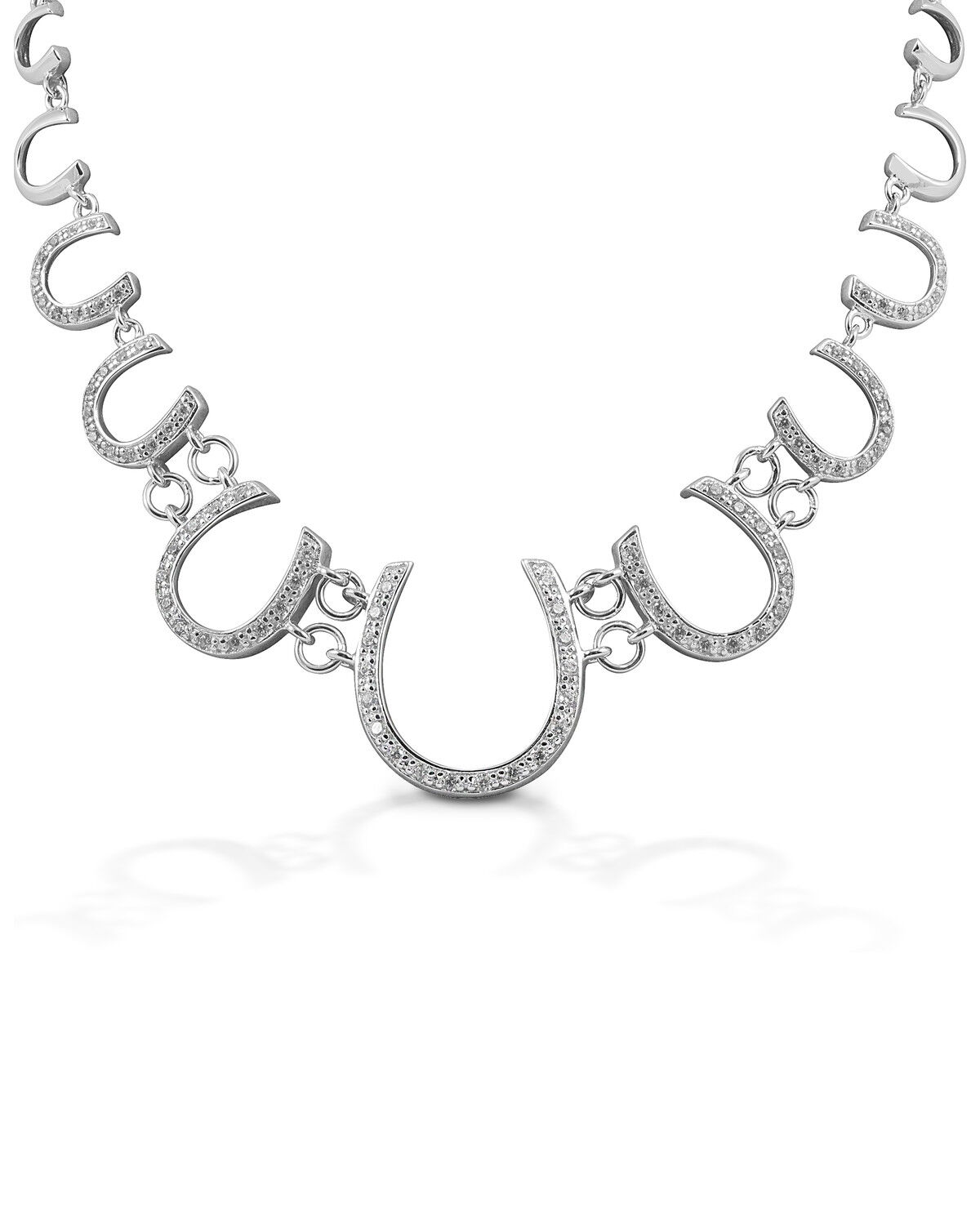 Image #1 - Kelly Herd Women's Multi Horseshoe Necklace, Silver, hi-res