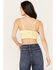 Image #4 - Fornia Women's Floral Lace Bralette, Yellow, hi-res