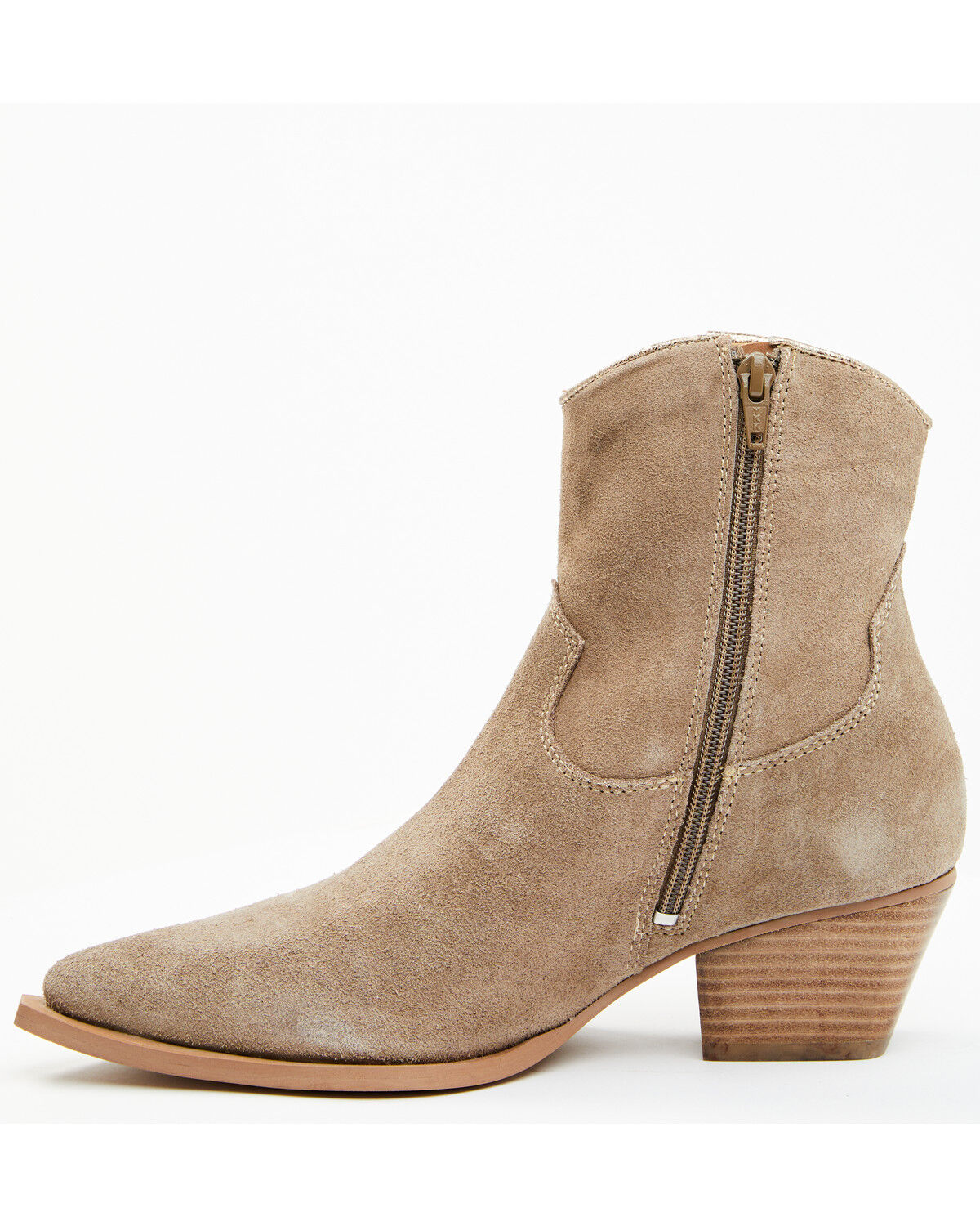 Image #3 - Diba True Women's Moon Water Western Booties - Snip Toe, Taupe, hi-res