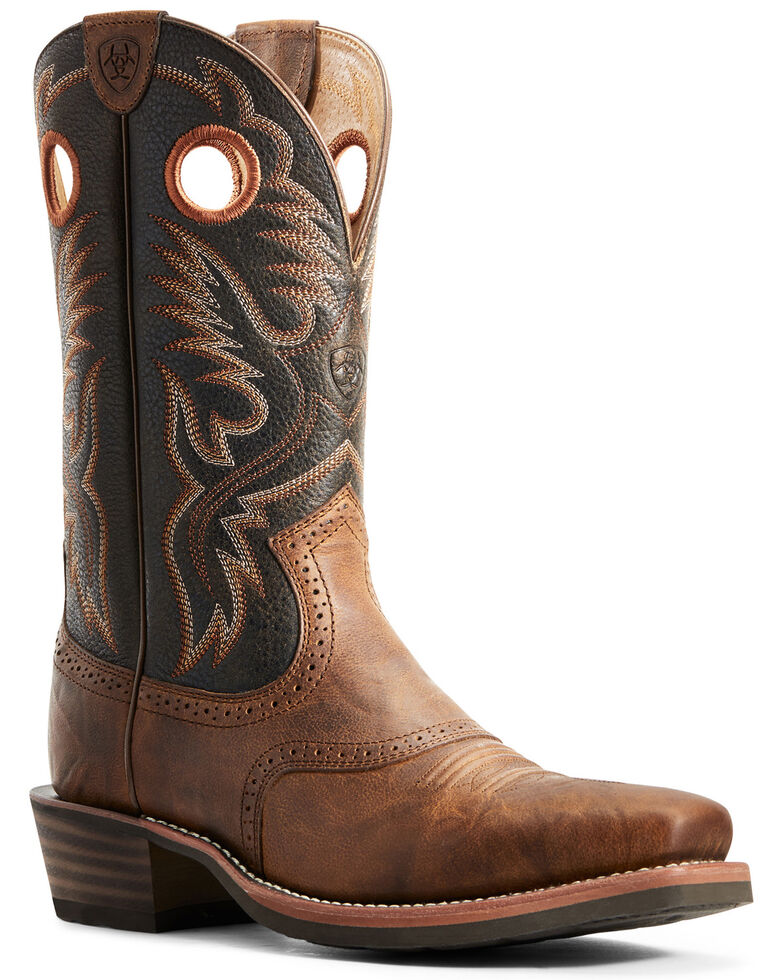 Ariat Men's Heritage Roughstock Western Boots Square Toe Country