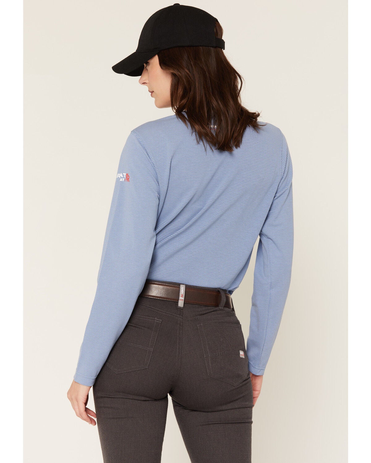 Image #4 - Ariat Women's FR Baselayer Long Sleeve Work Shirt, Medium Blue, hi-res