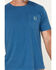 Image #3 - Carhartt Men's Re-Engineered Relaxed Fit Lightweight Short Sleeve Pocket T-Shirt, Dark Blue, hi-res