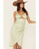 Sadie & Sage Women's Amy Dot Midi Dress, Sage, hi-res
