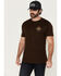 Image #4 - Brixton Men's Boot Barn Exclusive Soaring Summit Short Sleeve Graphic T-Shirt, Dark Brown, hi-res