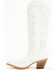 Image #3 - Shyanne Women's High Desert Tall Western Boots - Snip Toe, White, hi-res