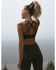 Image #1 - Idyllwind Women's Liberty Athleisure Sports Bra, Dark Green, hi-res