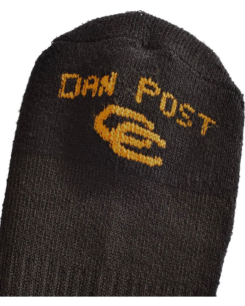 Dan Post Men's Cowboy Certified Over the Calf Socks, Black, hi-res