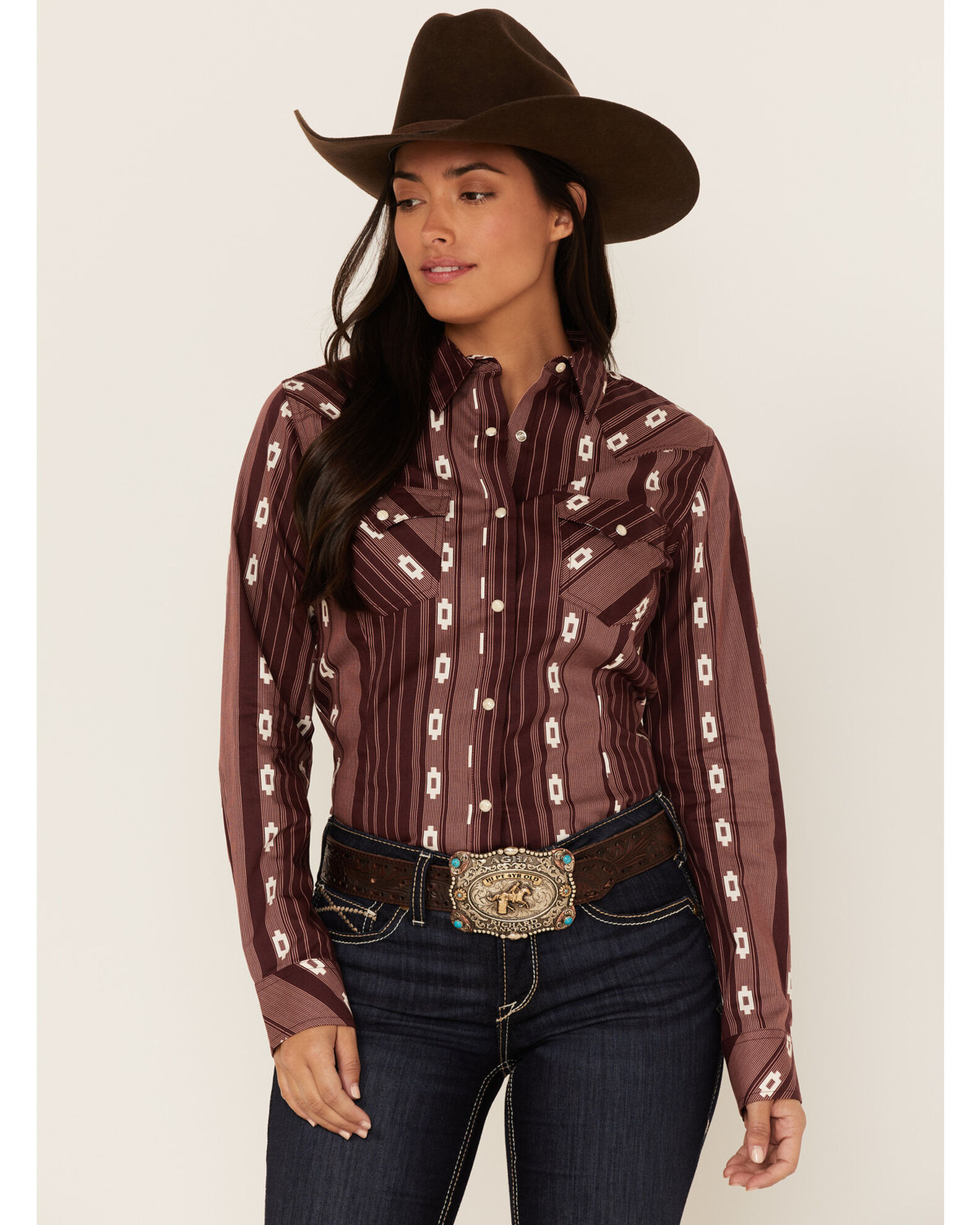 Women's wrangler pearl snap shirt online