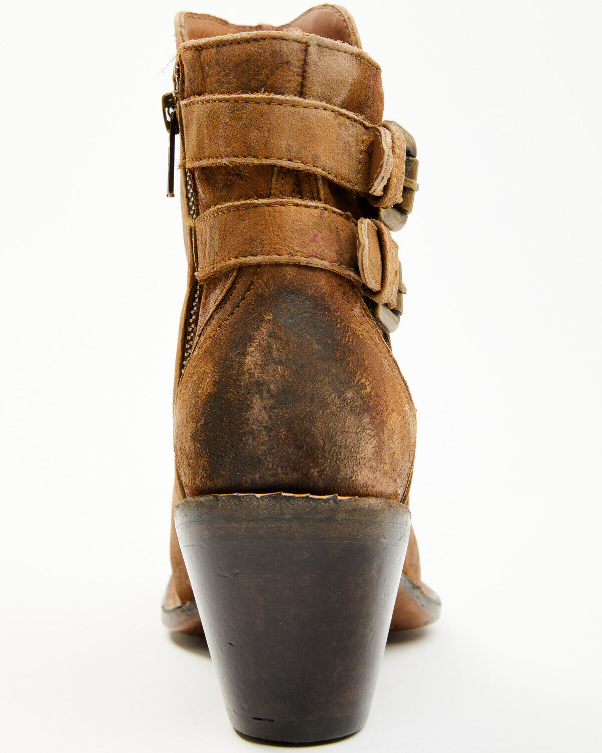 Image #9 - Lucchese Women's Handmade 1883 Catalina Booties - Round Toe, Brown, hi-res
