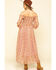 Image #6 - Molly Bracken Women's Pink Print Smock Midi Dress, , hi-res