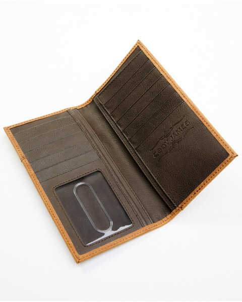 Cody James Men's Rodeo Leather Checkbook Wallet, Brown, hi-res