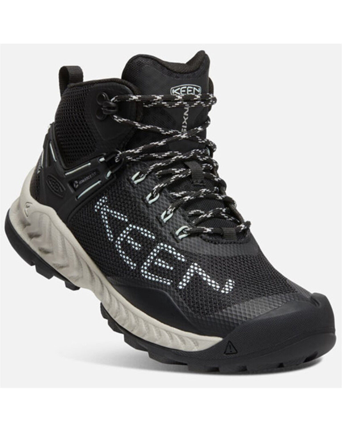 Image #1 - Keen Women's NXIS EVO Waterproof Hiking Shoes, Black/blue, hi-res