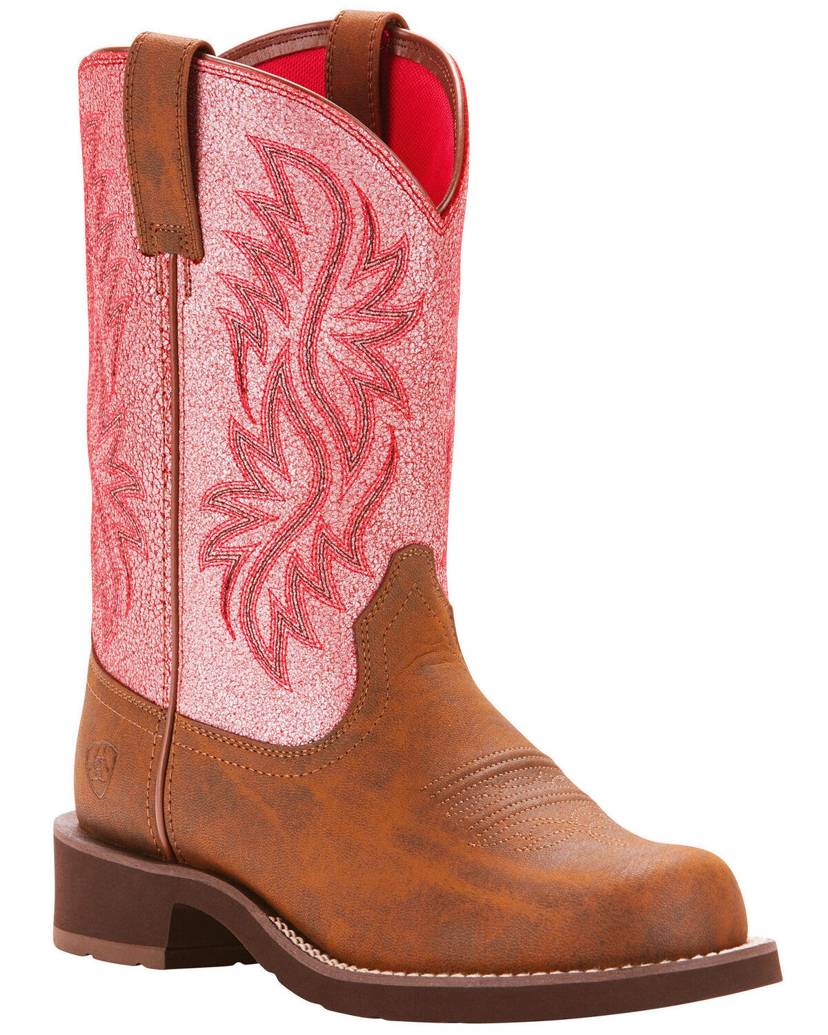 ariat black and pink cowboy boots