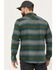 Image #4 - Dakota Grizzly Men's Bowie Button Down Long Sleeve Striped Western Fleece Shirt, Green, hi-res