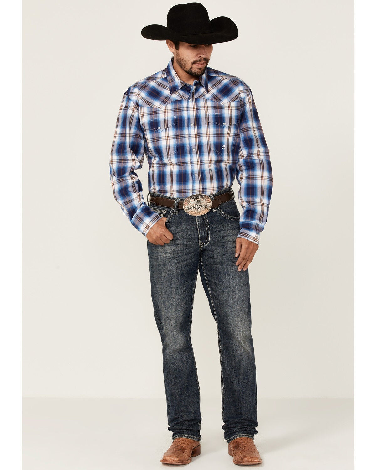 thumbnail image 2 of ROPER Men's Amarillo Long Sleeve Western Shirt - Solid Yellow Western Work Shirt 2 of 12