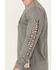 Image #3 - Cody James Men's FR Pyro Long Sleeve Graphic T-Shirt, Grey, hi-res