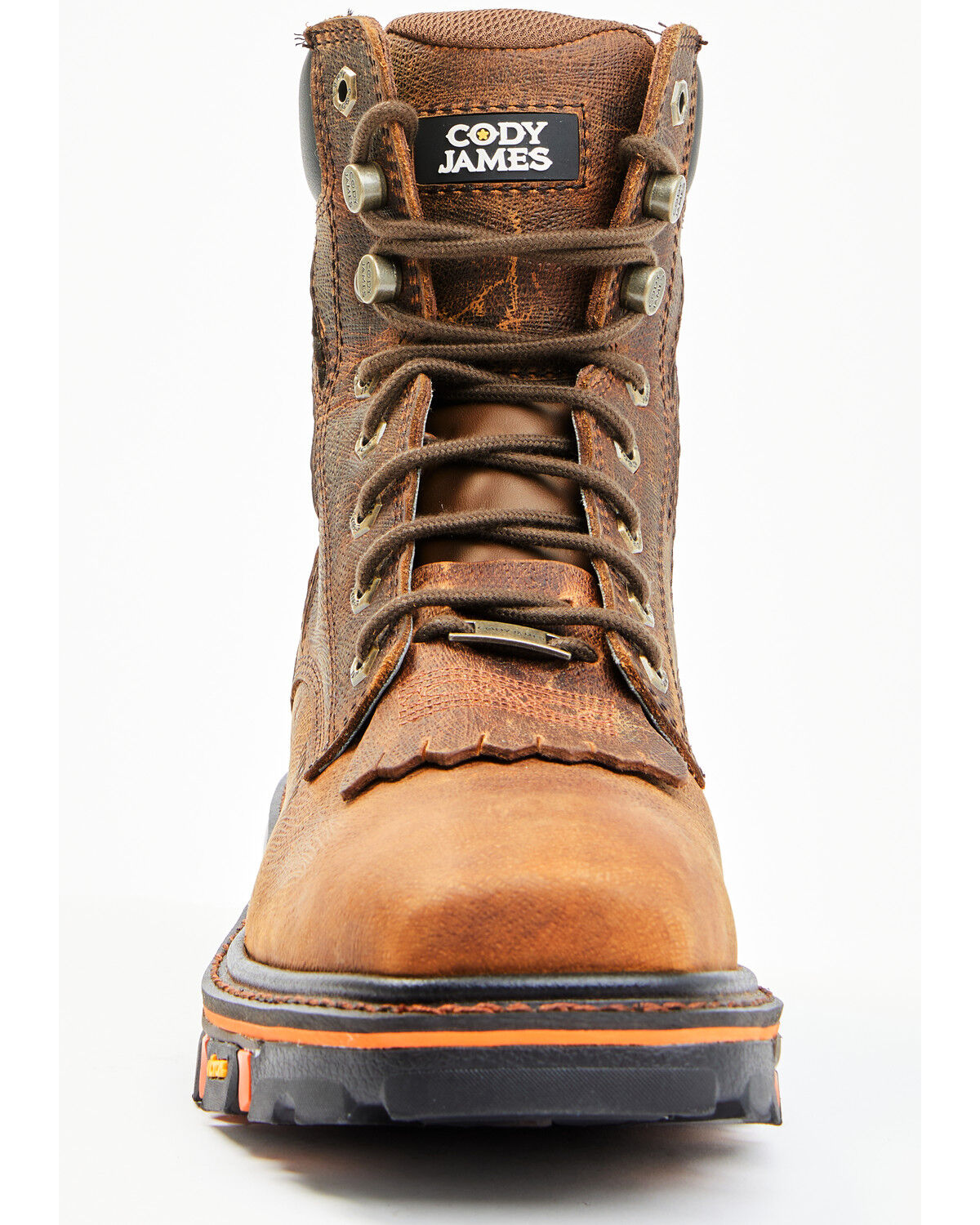 Image #4 - Cody James Men's Decimator Vibram Lace-Up Work Boots - Composite Toe, Brown, hi-res