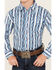 Image #3 - Wrangler Boys' Checotah Striped Long Sleeve Pearl Snap Western Shirt, Blue, hi-res