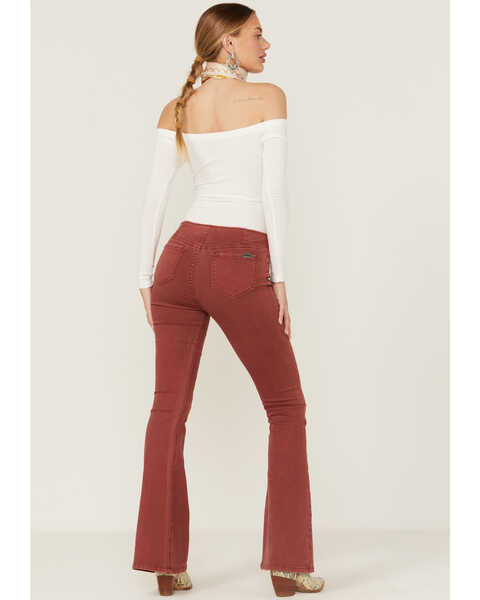 Image #3 - Rock & Roll Denim Women's Cowgirl Bargain Bell Flare Jeans, Rust Copper, hi-res