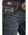 Image #2 - Rock & Roll Denim Men's Pistol Dark Wash Vintage Straight Rigid Denim Jeans, Dark Wash, hi-res